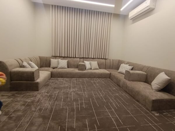 013-1.jpg Brown Corner Sectional Sofa - Large Living Room