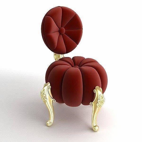 Red Velvet Tufted Accent Chair with Gold Legs