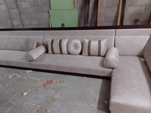 Beige L-Shaped Sofa - Custom Build