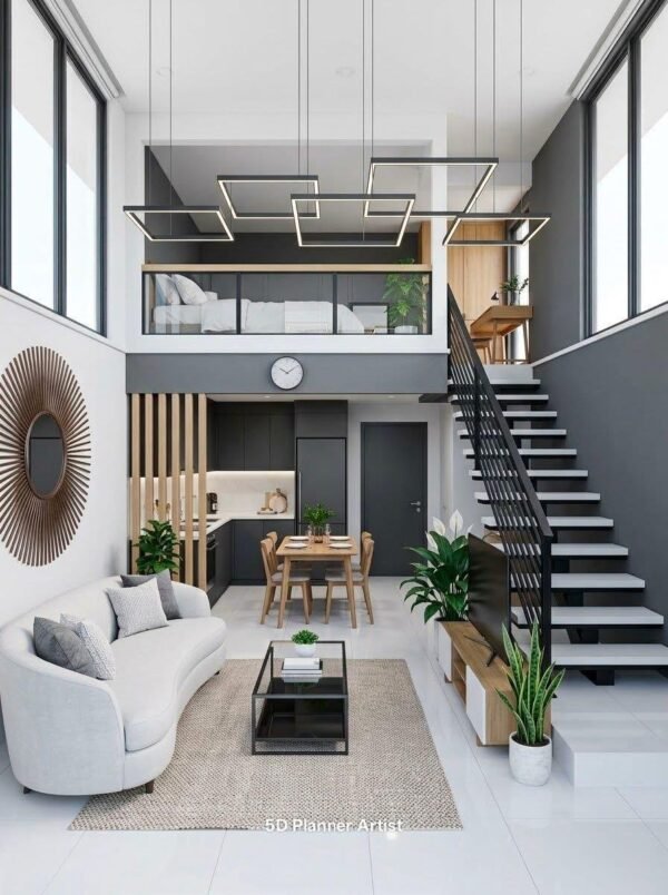 059-1.jpg White Modern Sofa - Loft Living Room